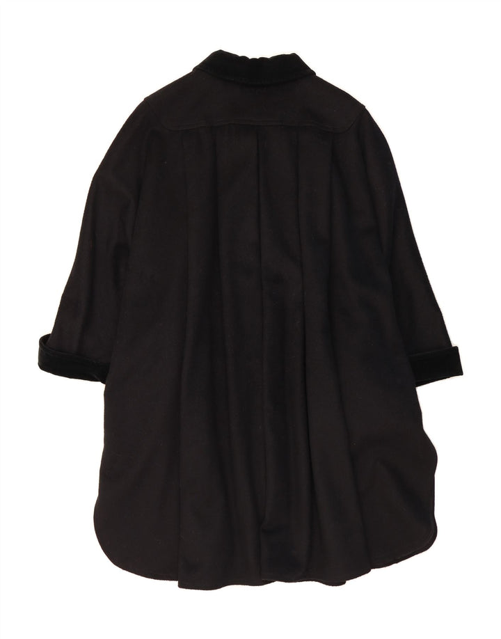 VINTAGE Womens Overcoat One Size Black Vintage Vintage and Second-Hand Vintage from Messina Hembry 
