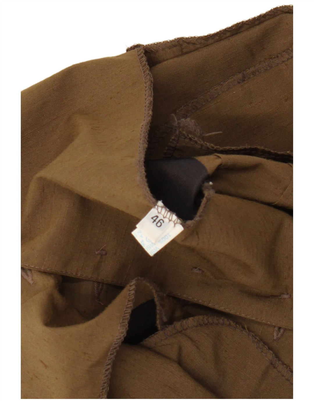 Vintage Damen Kurzärmelige 4-Knopf-Blazerjacke IT 46 Groß Braun