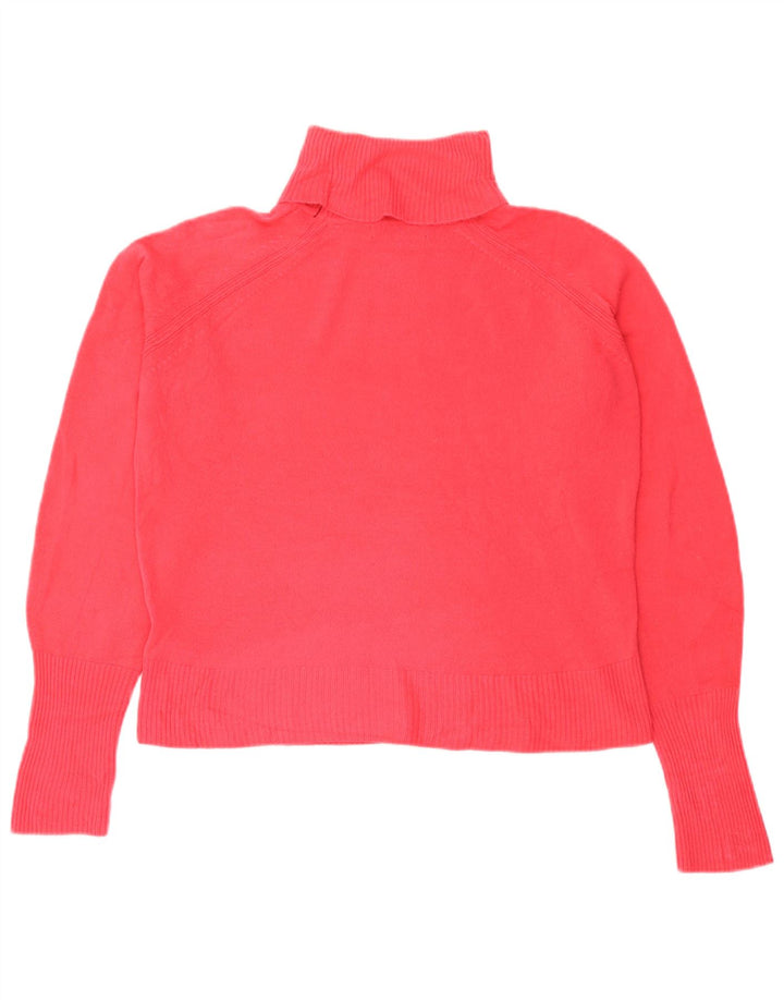 Marks & Spencer Rollkragenpullover für Damen, UK 14, Mittelrosa, Acryl
