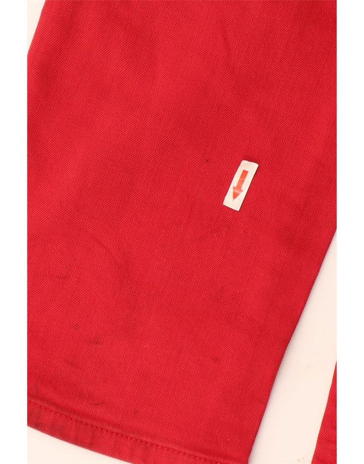 Tommy Hilfiger Herren Hudson Slim Jeans W34 L36 Rote Baumwolle