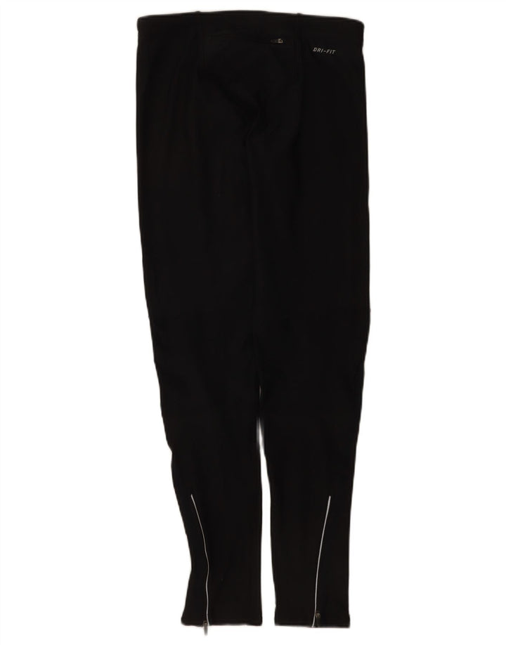 Nike Damen Dri Fit Leggings UK 12 Medium Schwarz Polyester