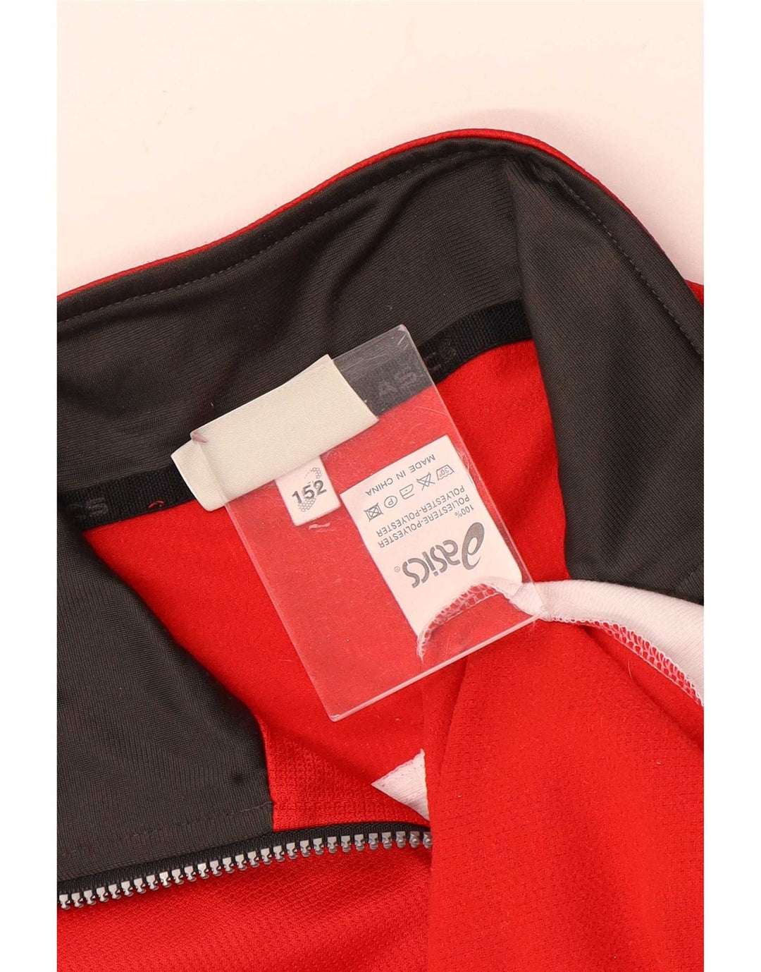 Asics Mädchen-Trainingsanzug-Top-Jacke, 13–14 Jahre, mehrfarbig, Farbblock