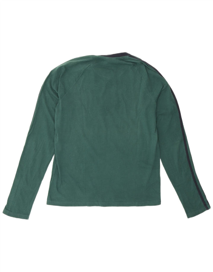 Converse Herren Grafik-Oberteil, langärmelig, groß, grüne Baumwolle