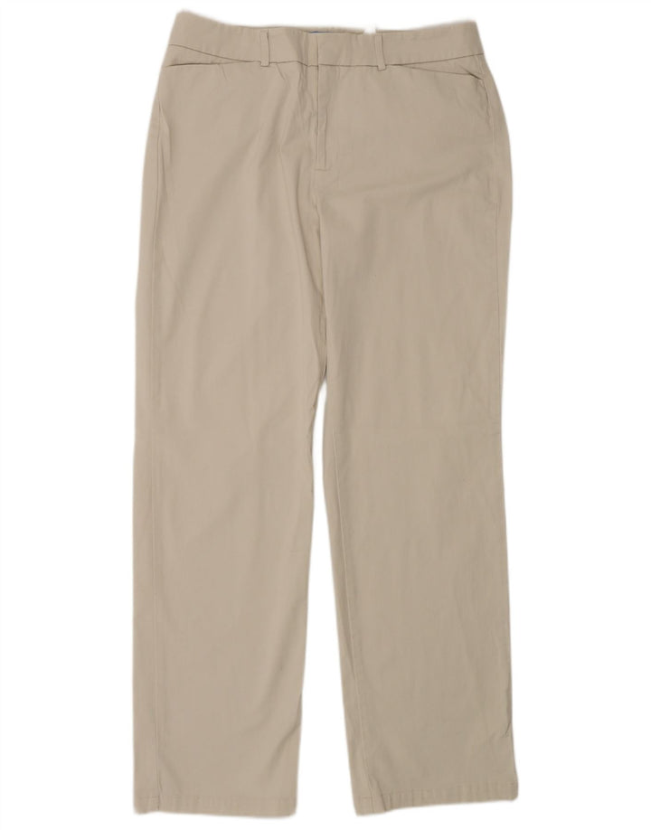 DOCKERS Gerade Freizeithose für Damen US 12 Large W30 L30 Beige Baumwolle