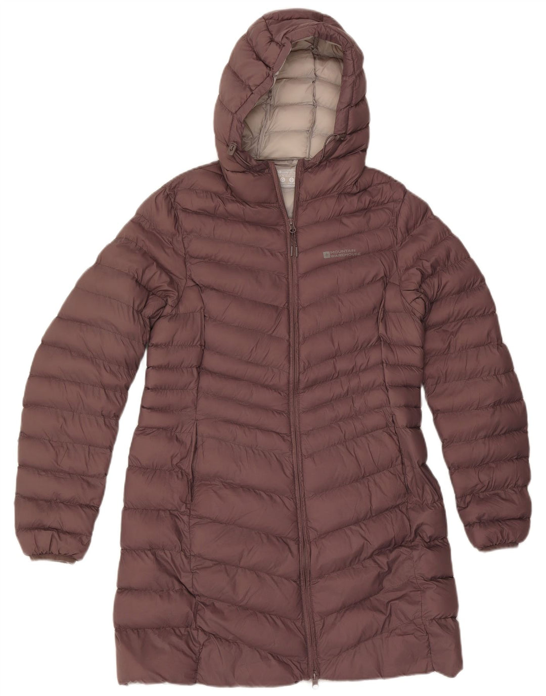 Mountain Warehouse Womens Hooded Padded Coat UK 14 Medium Brown Polyamide