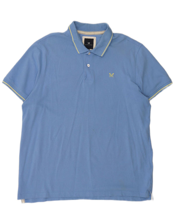 Crew Clothing Herren Poloshirt 2XL Blau Baumwolle