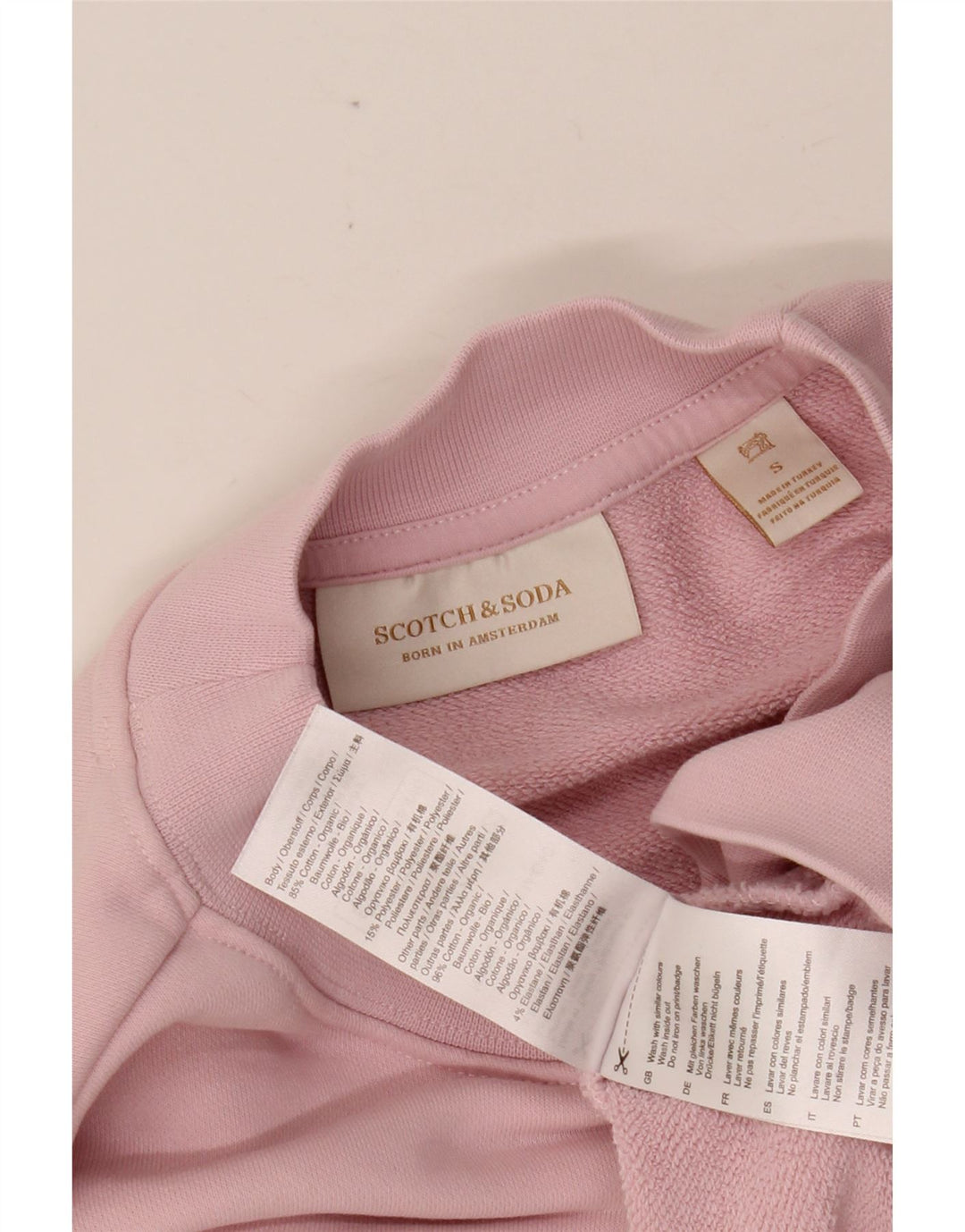SCOTCH & SODA Damen-Sweatshirt in Übergröße, Gr. 10, Größe S, Rosa, Baumwolle
