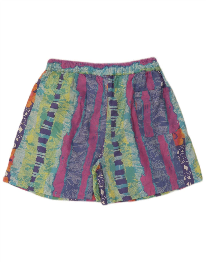 VINTAGE Herren-Badeshorts aus mittelgroßer, mehrfarbig gestreifter Baumwolle