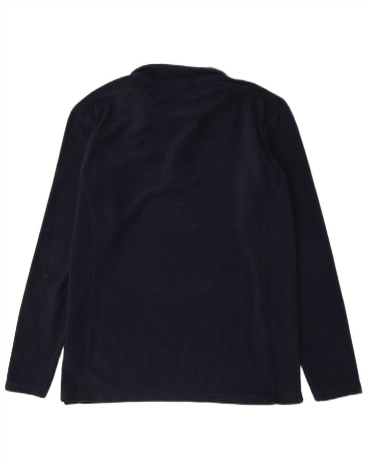 Columbia Herren-Fleecepullover mit Reißverschluss am Hals, groß, marineblaues Polyester
