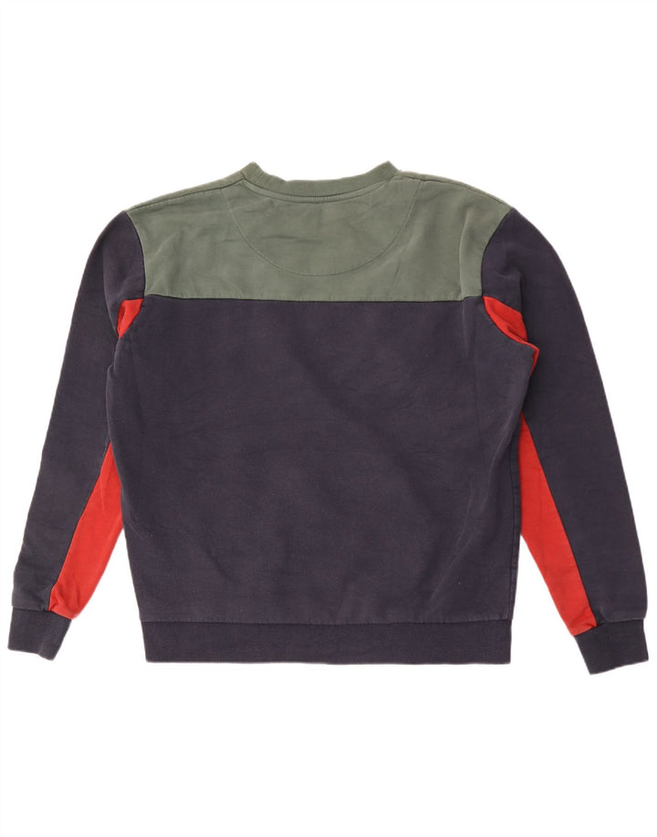 Karl Kani Herren-Sweatshirt mit Grafik, Größe S, Marineblau, Farbblock