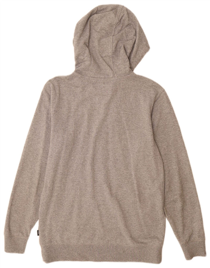 Vans Herren-Kapuzenpullover mit Reißverschluss, klein, graue Baumwolle