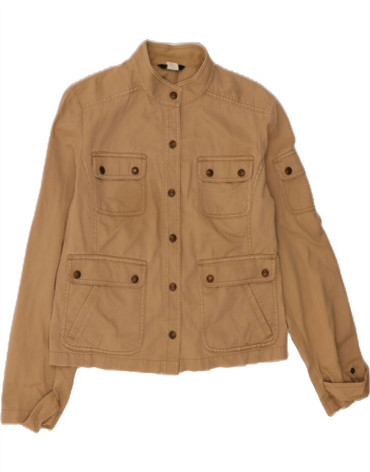 J. CREW Womens Crop Utility Jacket UK 16 Large Beige Cotton Vintage J. Crew and Second-Hand J. Crew from Messina Hembry 