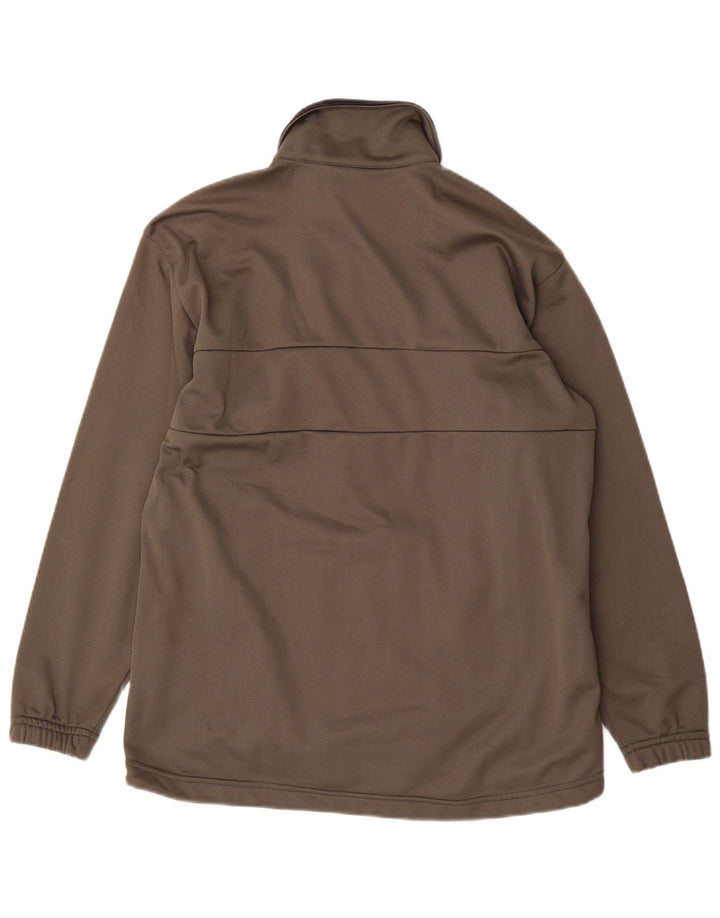 ASICS Damen-Trainingsanzugoberteil mit lockerer Passform, Größe UK 14, mittleres Khaki