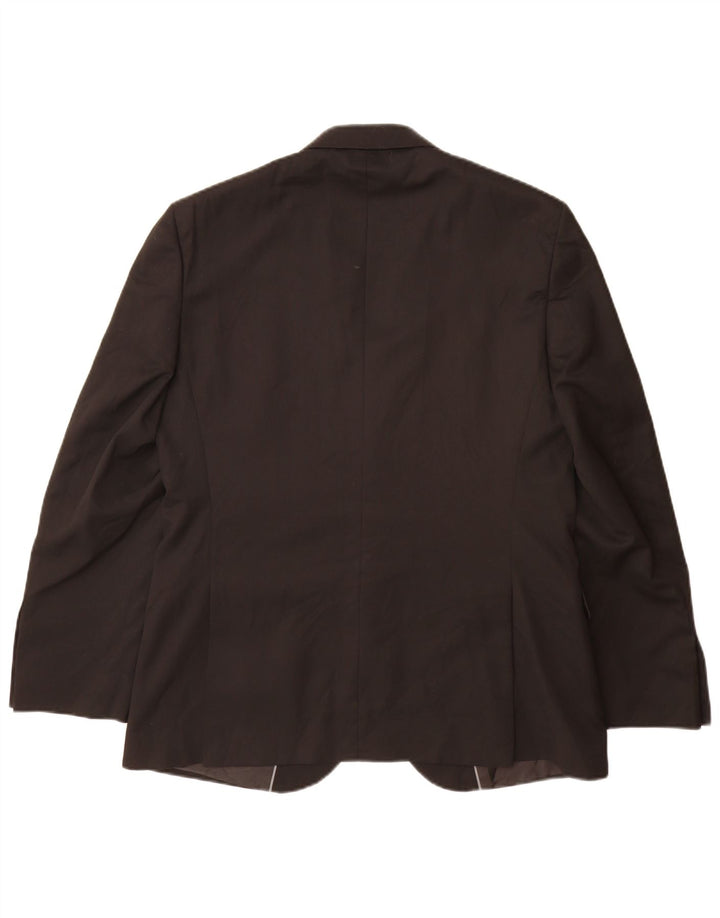 Marks & Spencer Herren-Blazer mit 2 Knöpfen, Gr. 40, Größe L, Schwarz, Polyester