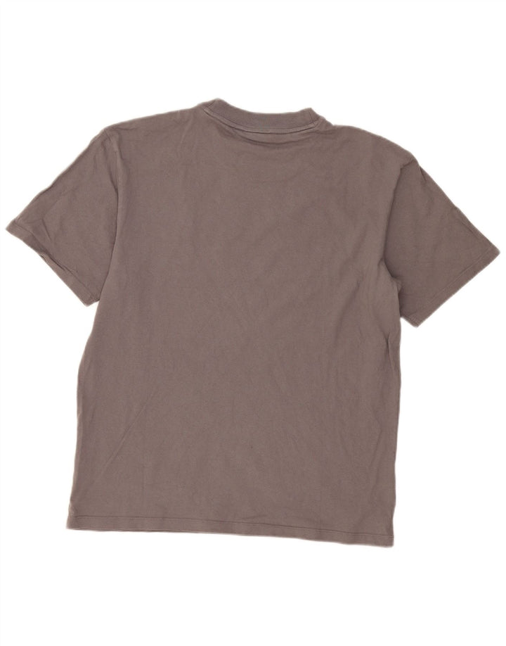 Hugo Boss Herren T-Shirt Top Large Grau Baumwolle