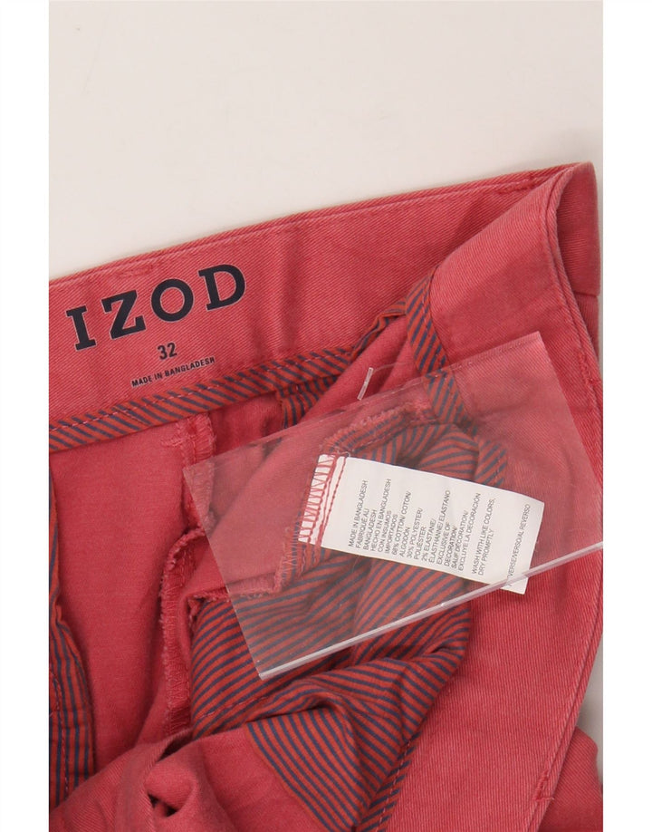 IZOD Herren Chinoshorts W32 mittelrote Baumwolle