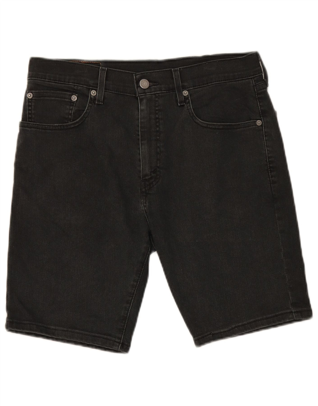 LEVI'S Herren 412 Denim Shorts W31 Mittelschwarze Baumwolle