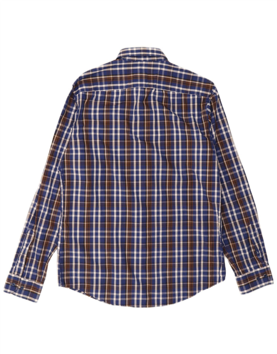 Adidas Herren-Hemd, Größe 40, mittelblau, kariert, Baumwolle