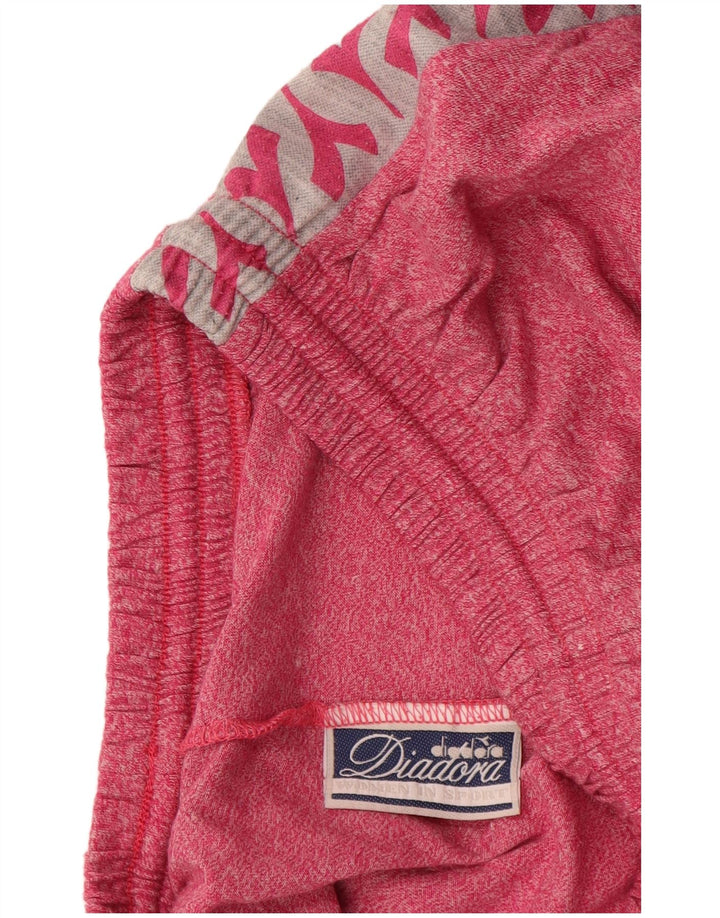 DIADORA Damen-Oversize-Grafik-2-teiliges Set, UK 10, Größe S, Rot, Baumwolle