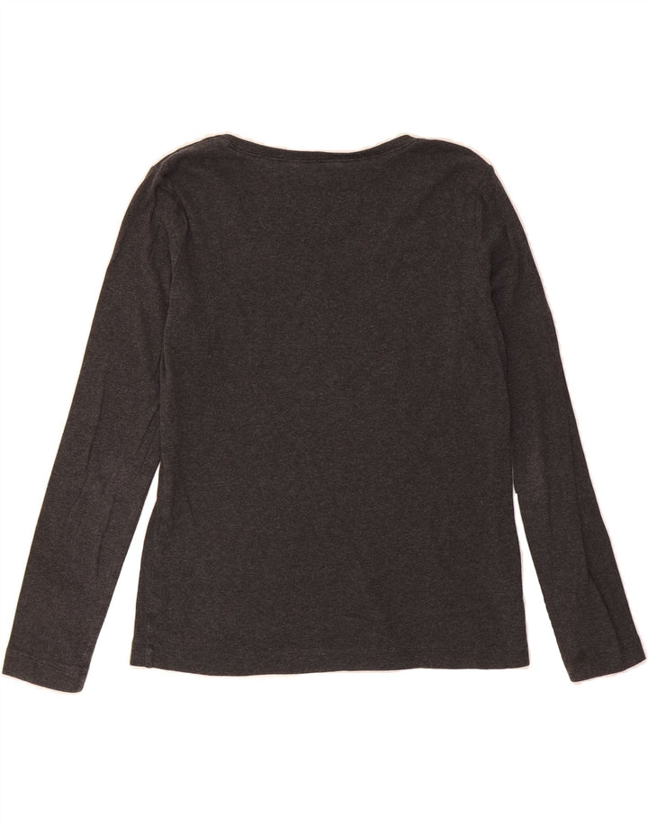 EDDIE BAUER Womens Top Long Sleeve UK 16 Large Grey Cotton Vintage Eddie Bauer and Second-Hand Eddie Bauer from Messina Hembry 