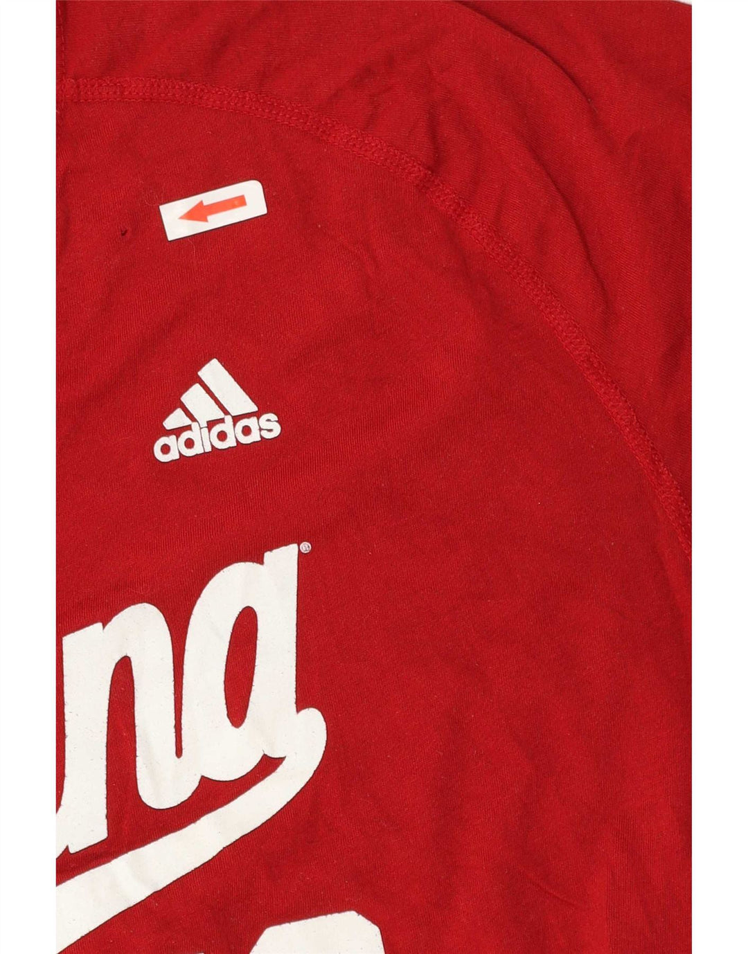 Adidas Herren Indiana Graphic T-Shirt Top XL Rot Polyester