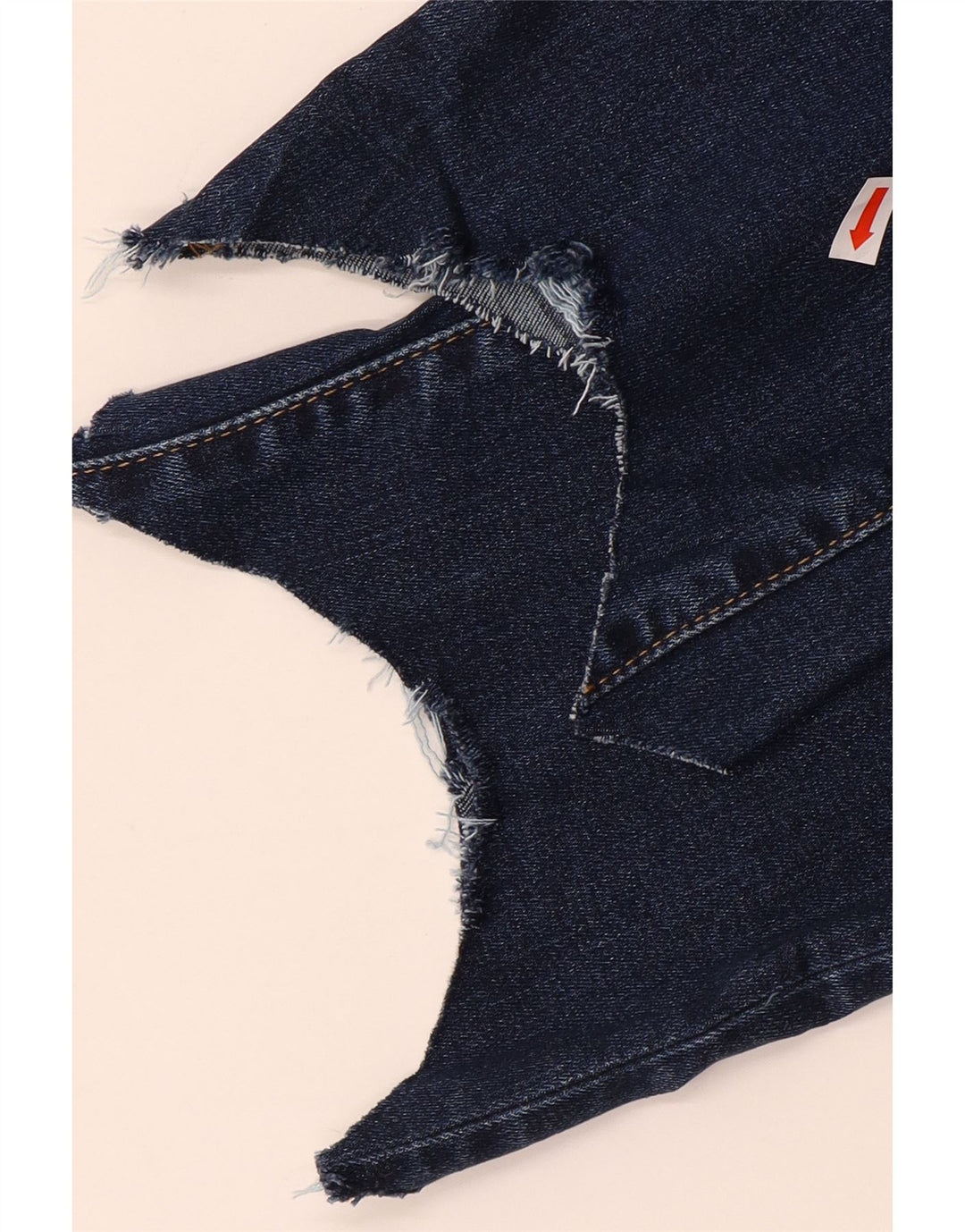 Levi's Damen 724 Crop High Rise Straight Jeans W28 L23 Blau