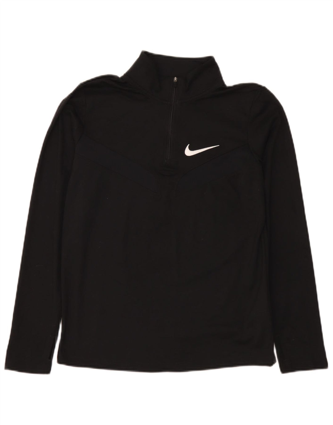 Nike Jungen Dri Fit Pullover-Trainingsanzugoberteil mit Reißverschluss, 13–14 Jahre, XL, Schwarz