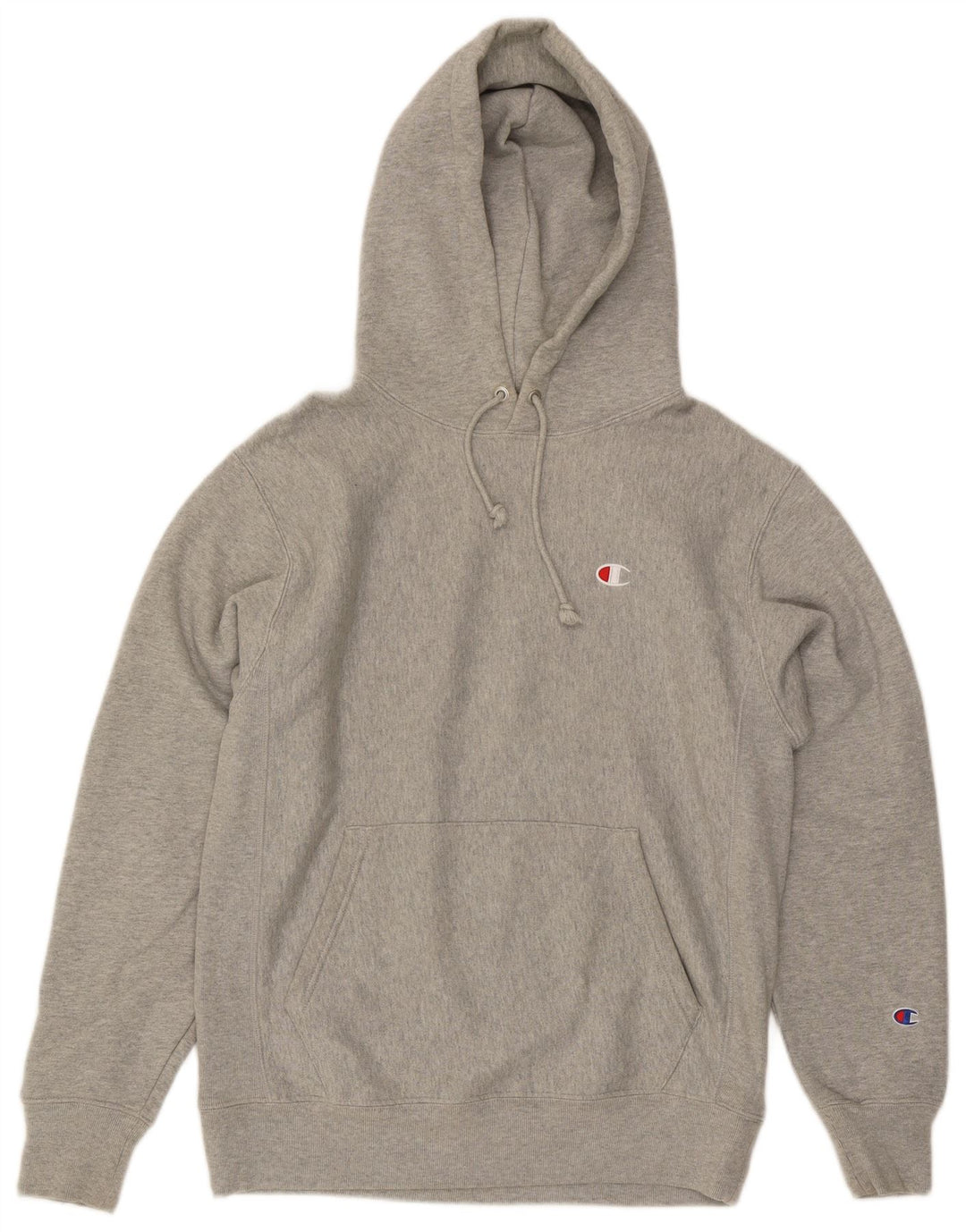 Champion Reverse Weave Hoodie-Pullover für Herren aus mittelgrau gefleckter Baumwolle