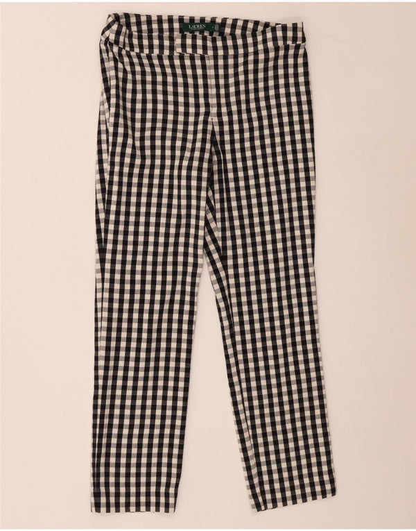 Ralph Lauren Damen-Anzughose mit niedriger Taille, US 4, S, W32, L27, Schwarz