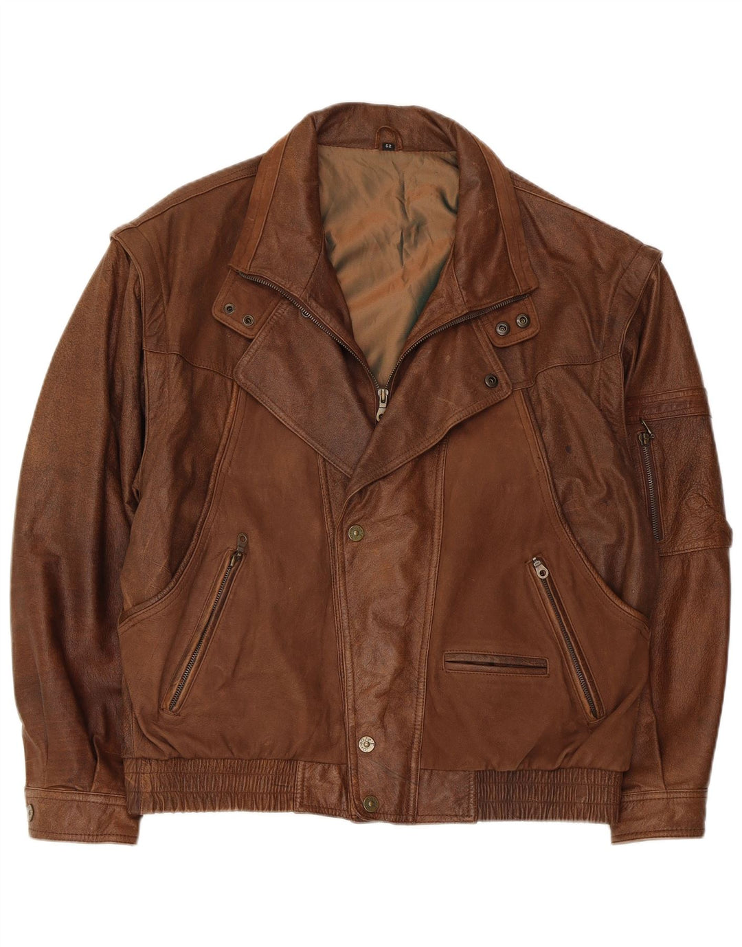 Trapper Herren Lederjacke UK 42 XL Braun