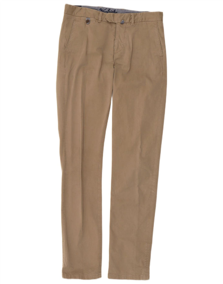 Woolrich Slim Chino-Hose für Herren, W30, L33, beige Baumwolle