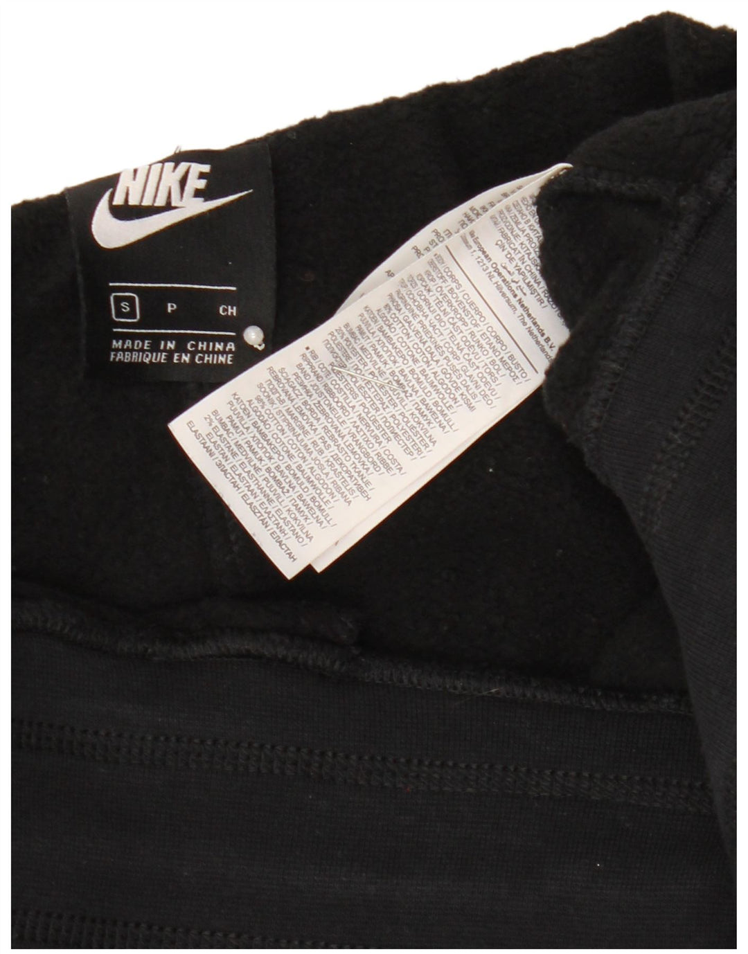 NIKE Damen-Trainingsanzug mit Grafik, Jogginghose, UK 10, Größe S, Schwarz, Baumwolle