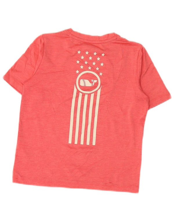 VINEYARD VINES Jungen Performance Graphic T-Shirt Top 4–5 Jahre Rosa