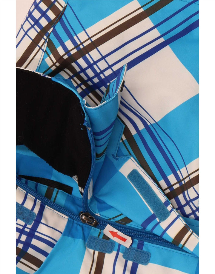 O'Neill Herren-Skijacke XL, blau kariertes Polyester
