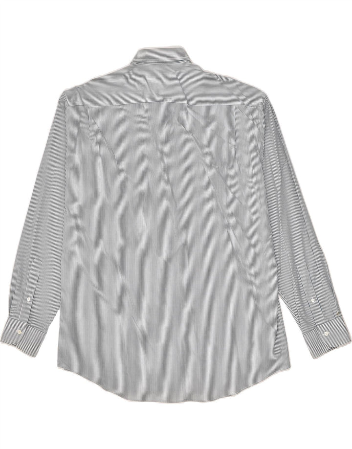 HUGO BOSS Mens Shirt Size 43 Large Grey Pinstripe Cotton | Vintage Hugo Boss | Thrift | Second-Hand Hugo Boss | Used Clothing | Messina Hembry 