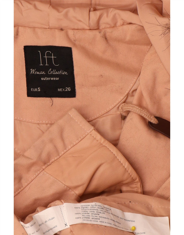 Lefties Damen-Parka mit Kapuze, übergroß, Gr. 10, Größe S, Rosa, Baumwolle