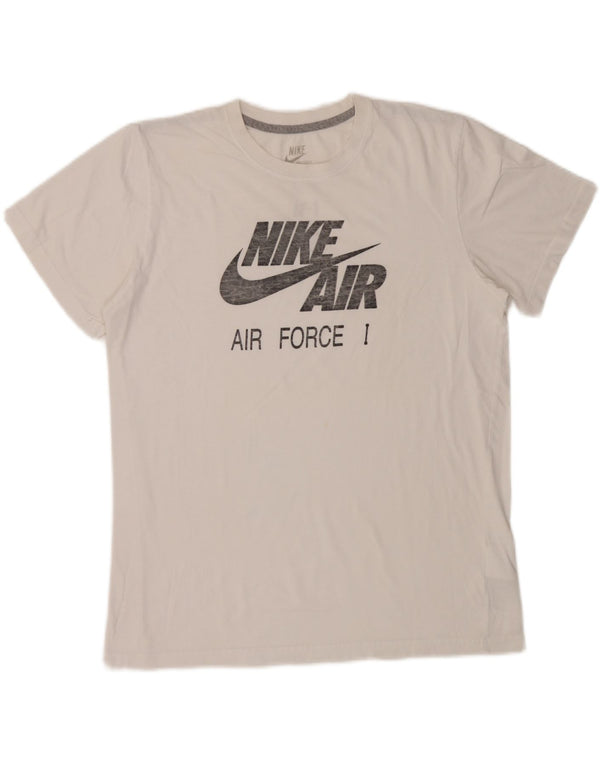 Nike Herren Slim Fit Graphic T-Shirt Top XL aus weißer Baumwolle