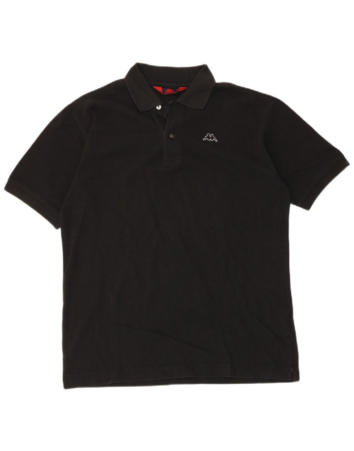 Kappa Herren Poloshirt Mittelschwarze Baumwolle