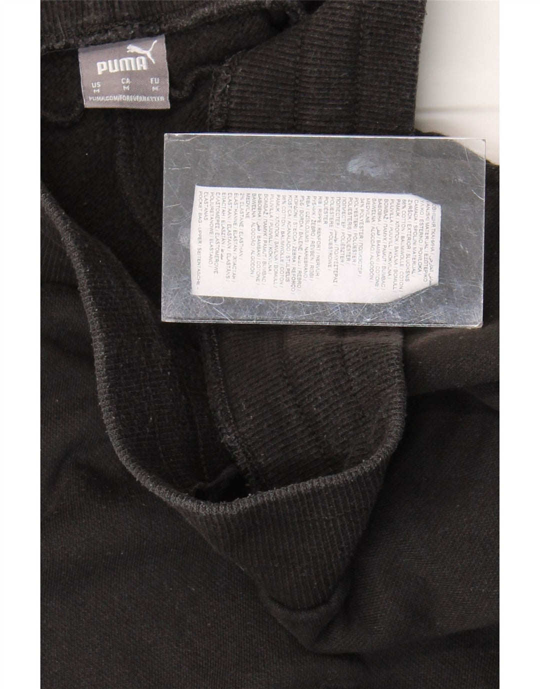 Puma Herren-Trainingshose, Jogginghose, mittelschwarz, Baumwolle