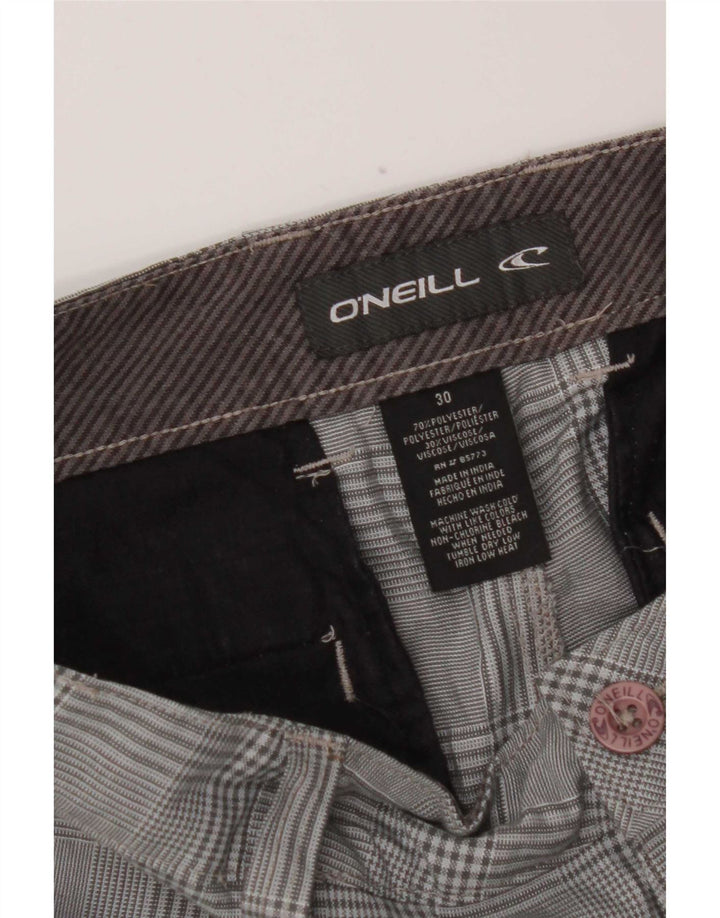 O'Neill Damen Chinoshorts W30 mittelgrau kariertes Polyester