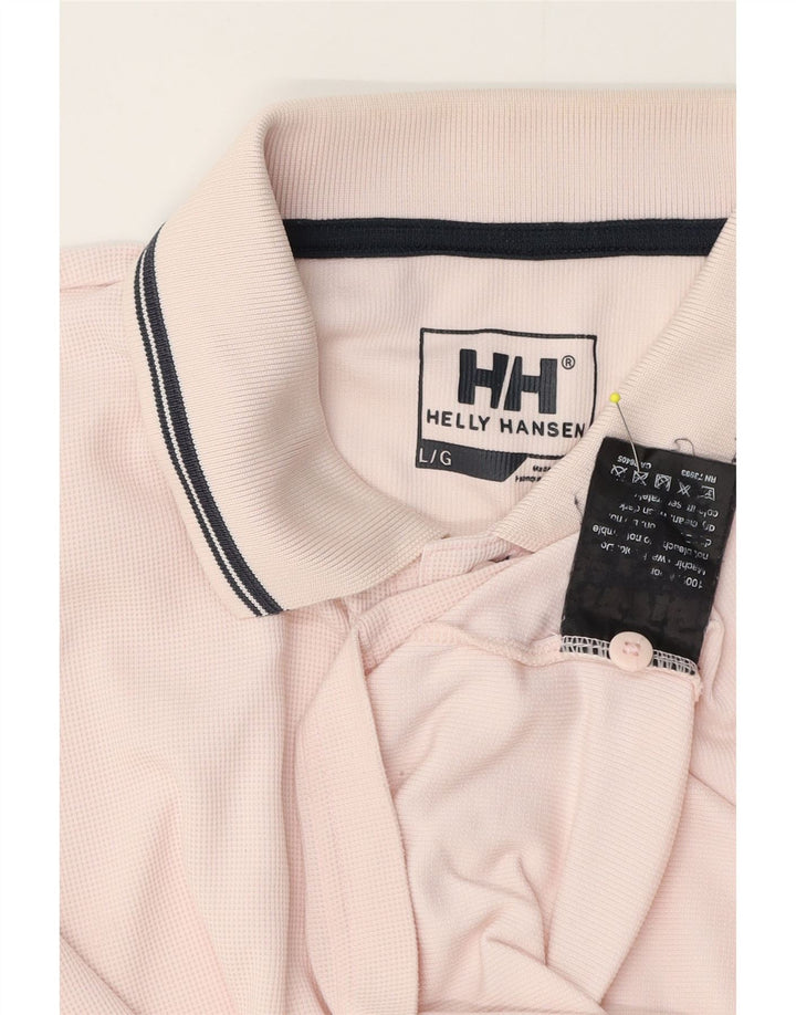 Helly Hansen Herren-Poloshirt, groß, rosa, Polyester