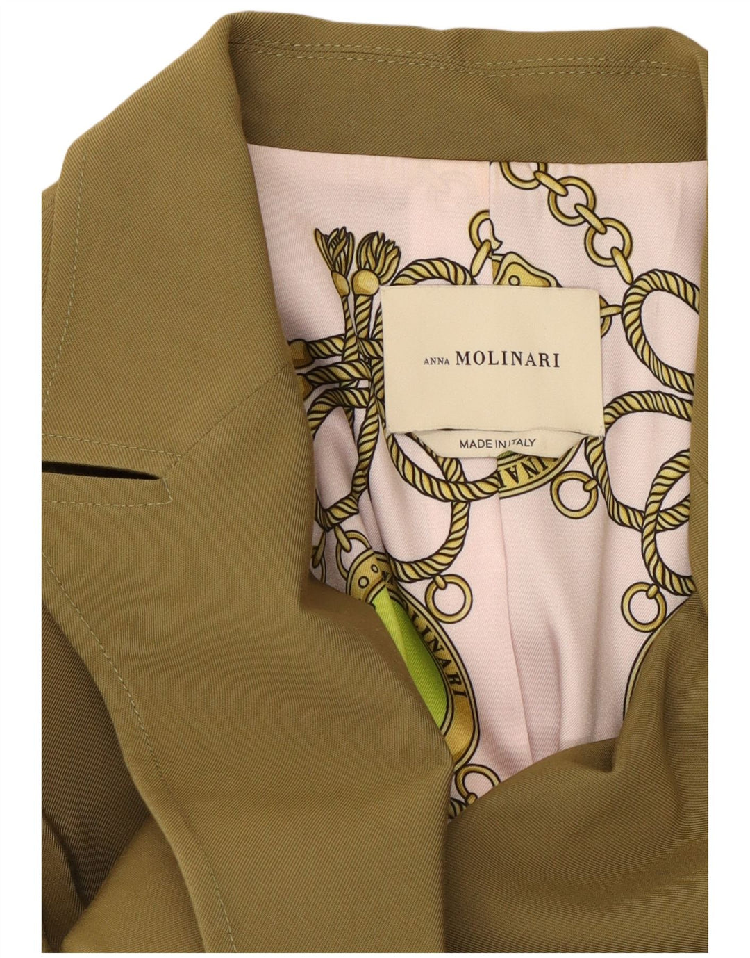 Anna Molinari Damen Zweireihige Blazerjacke UK 10 Small Khaki