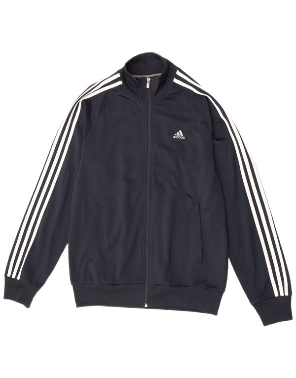 Adidas Herren Clima 365 Trainingsanzug Top Jacke Small Marineblau Polyester