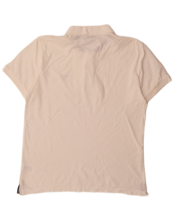 Gant Herren-Poloshirt, groß, aus weißer Baumwolle