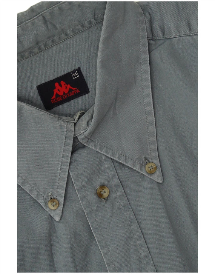 Kappa Herrenhemd XL Blau Baumwolle