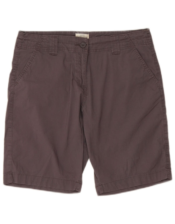 Mountain Warehouse Damen Chino-Shorts UK 12 Medium W34 Graue Baumwolle