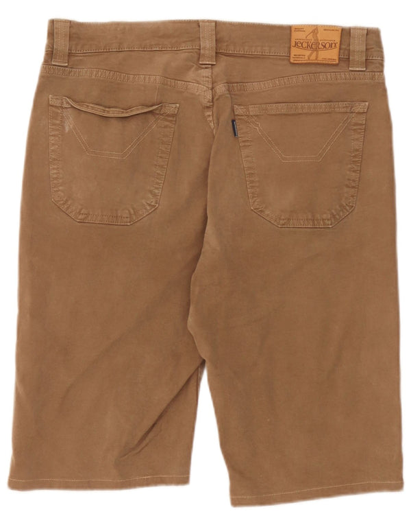 Jeckerson Herren Freizeitshorts W34 Große braune Baumwolle