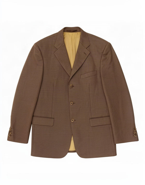 Douglas Herren-Blazerjacke mit 3 Knöpfen, UK 42, XL, braune Wolle