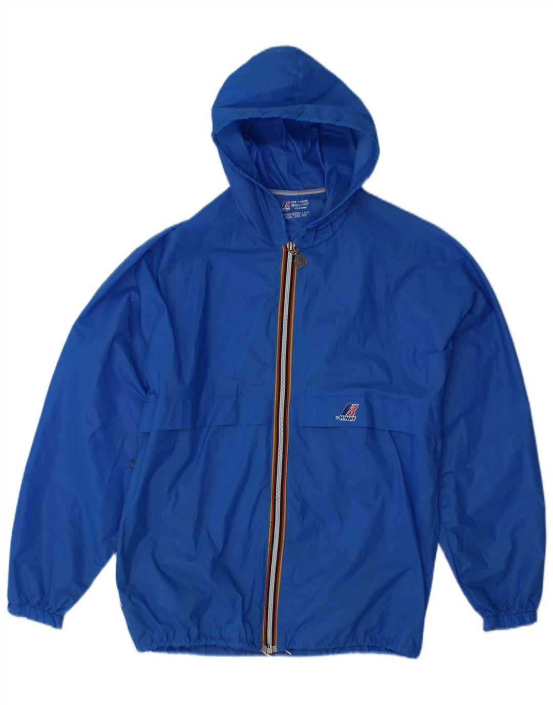 K-WAY Damen-Regenjacke mit Kapuze, UK 14, mittelblau, Polyamid