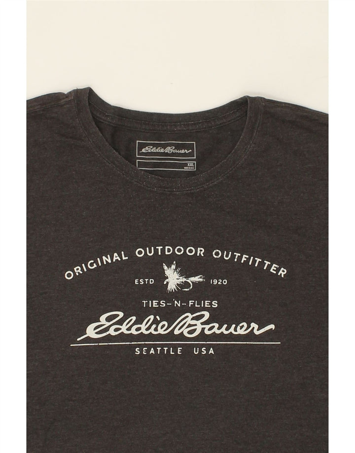 EDDIE BAUER Herren Grafik T-Shirt Top 2XL Grau